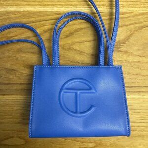 Telfar Small Shopping Bag in Blue Tape